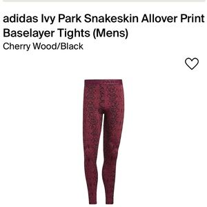 IVY PARK X ADIDAS BASE-LAYER **TIGHTS** SZ XXL MENS. (FITS LIKE A WOMAN’S 1X)